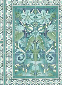 Tapete Triana von Cole & Son - Teal on Denim