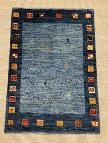 Loribaft Tappeto persiano 100x70 Blu (Iran) Annodato A Mano