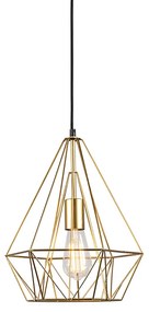 Lampada a sospensione industriale oro - Carcass