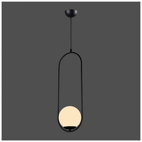 Apparecchio a sospensione nero , altezza 146 cm Arch - Squid Lighting