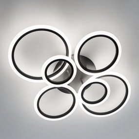 Brilagi - Lampadario a plafone LED dimmerabile ORBITS LED/85W/230V 3000-6500K nero + +TC