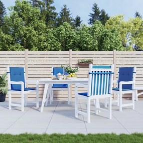 Cuscini Per Sedia 4 Pz Blu Reale 100x50x3 Cm İn Tessuto Oxford /