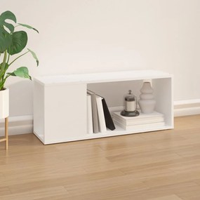 Mobile porta tv bianco 80x24x32 cm in legno multistrato