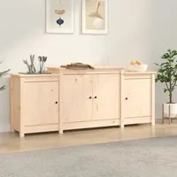 Credenza 164x37x68cm in Legno Massello di Pino 821492