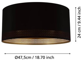 Eglo 99272 - Plafoniera ESTEPERRA 1xE27/40W/230V