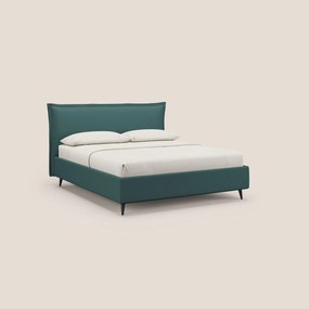 Hans letto contenitore imbottito minimal in tessuto simil cotone impermeabile T19 petrolio