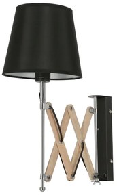 Applique MITO 1xE27/40W/230V nera