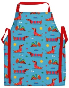Grembiule per bambini in cotone Sunny Sausage Dog – Rex London