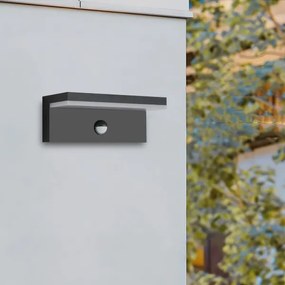 Brilagi-LED Applique da esterno con sensore TESSI LED/10W/230V nera IP54