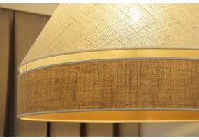 Duolla - Lampadario a sospensione con filo YUTE AVIGNON 1xE27/15W/230V diametro 60 cm grigio/marrone