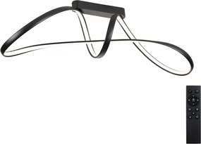 Brilagi-LED Plafoniera dimmerabile TWISTER LED/60W/230V 3000-6000K nero + telecomando