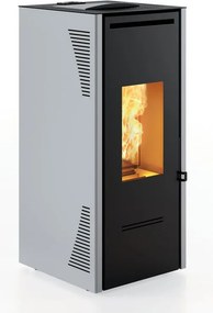 Stufa a pellet canalizzata INVICTA Talo 11 plus 11.6 KW grigia
