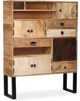 Credenza in Legno Massello di Mango 100x30x130 cm 244939