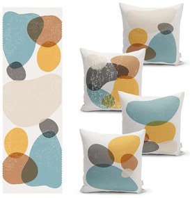 Set di 4 federe e runner da tavola in misto cotone - Minimalist Home World