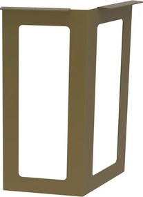 Gamba per mobili STEELMI Boomerang in acciaio dorato opaco L 30 x P 57 x H 71 cm
