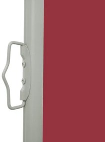 Tenda Laterale Retrattile per Patio 100x500 cm Rosso