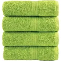 Salviette Premium 4 pz Verde Mela 30x30 cm 600 g/m 100% Cotone 137492