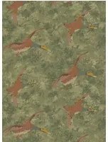 Mulberry Home Carta da parati Forest Ducks - Lovat
