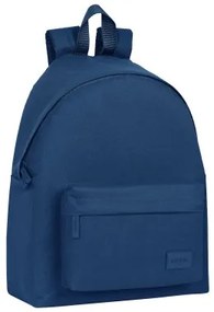 Zaino Scuola Safta   33 x 42 x 15 cm Blu Marino