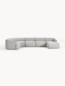 Divano angolare XL componibile in bouclé Sofia