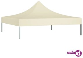 vidaXL Tetto per Tendone per Feste 2x2 m Crema 270 g/m²