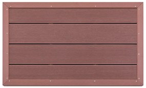 Pedana per Doccia Solare Marrone 101x63x5,5 cm in WPC