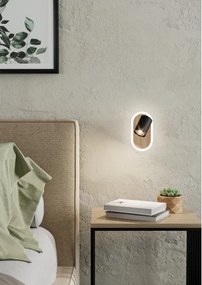 Eglo 901631 - Faretto da parete LED RIMBOCCHI LED/7W/230V marrone/nero