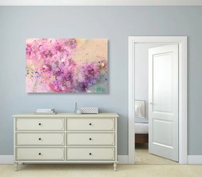 Stampa su tela – Ramo fiorito rosa