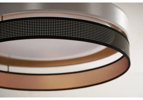 Duolla-Plafoniera LED ROLLER DUO SH. LED/24W/230V diametro 45 cm argento/nero