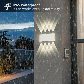 Brilagi - Applique da esterno FLAREBOX LED/8W/230V bianco IP65