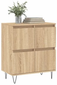 Credenza Rovere Sonoma 60x35x70 cm in Legno Multistrato