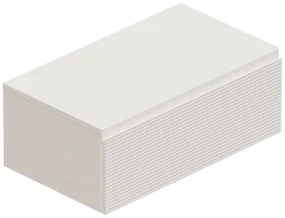 Mobile da bagno sotto lavabo Step bianco opaco L 80.3 x H 30 x P 46 cm 1 cassetto, lavabo non incluso