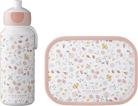 Scatola per la merenda del bambino con biberon Flowers &amp; butterflies - Mepal