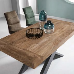 Tavolo sala da pranzo allungabile 260 cm in laminato KARMA Teak