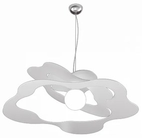 Ripples sospensione d.70 cm. 1 luce bianco 1158-s70-bi