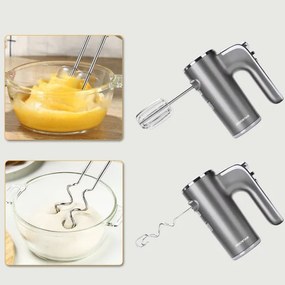 Aigostar - Miscelatore portatile 400W/230V grigio/cromo