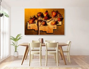 Quadro su tela – Albero africano etnico