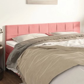 Testiere 2 Pz Rosa 100x5x78/88 Cm İn Velluto /