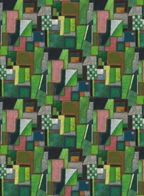 Designers Guild Tapete Raku Patchwork - Emerald