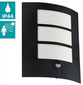 Eglo 99568 - Applique da esterno con sensore CITY 1xE27/40W/230V IP44