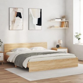 Giroletto Con Testiera Rovere Sonoma 160x200 Cm /