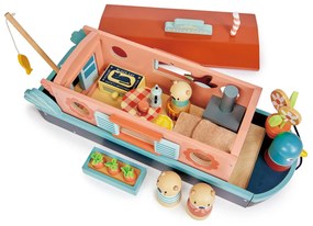 Tender Leaf - Casa galleggiante in legno con famiglia di lontre