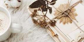 Quadro su tela – Collezione di foglie antiche