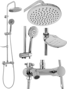 Set Doccia da incasso  LUIS Chrome