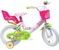 Bicicletta per Bambina 14 2 Freni Pink Bloom Rosa