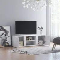 Mobile Porta TV Bianco Lucido 120x34x37 cm in Truciolato cod mxl 54880