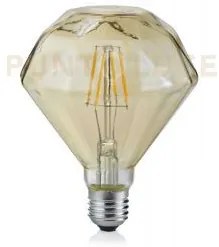 Lampadina led e27 4w · 360lm, 2700k con filamento diamante anticata...