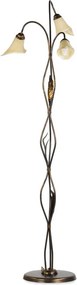 Lampada da terra Lampada da terra Alga bronzo, H 145 cm in acciaio, H 145 cm, E14 3xMAX18W