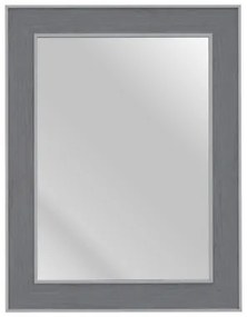 Specchio da parete 66 x 2 x 86 cm Grigio Legno Bianco