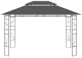 Gazebo 4x3x2,7 m Antracite 160 g/m²